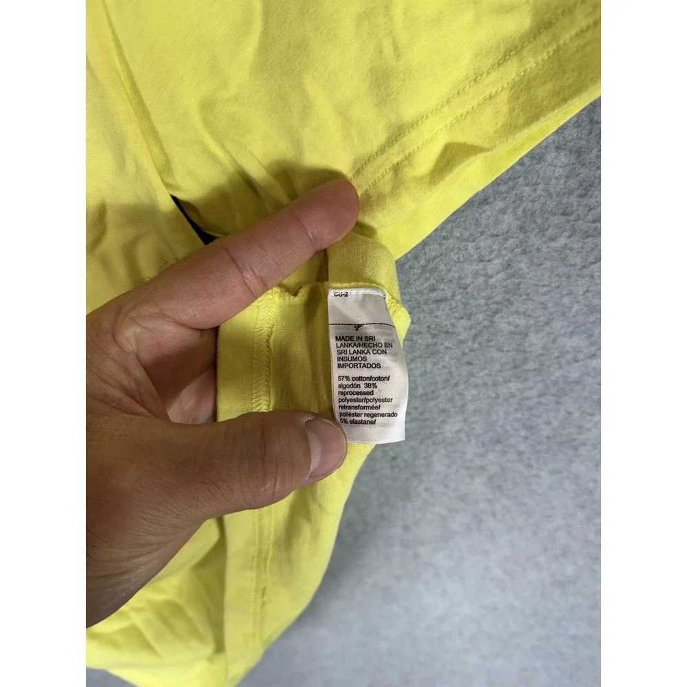 Calvin Klein Shirt Mens Extra Small Yellow Sleepwear Stretch Crewneck Tee Logo